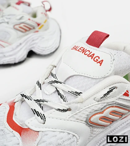 کفش کتانی سفید قرمز BALENCIAGA 10XL