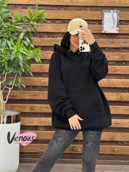 هودی کلاهدار ساده