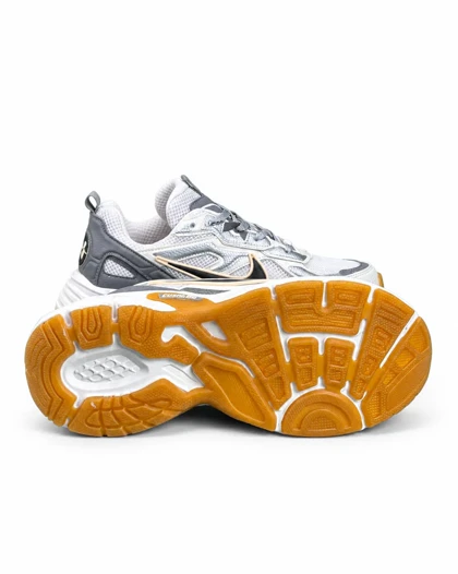 کفش کتانی مردانه مدل نایکیv5k سفید کرم طوسی Nike V5k