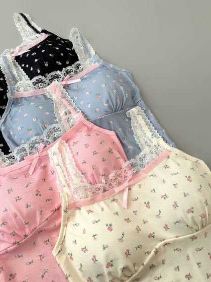 نیم‌تنه کاپ‌دار گل ریز کد 3994