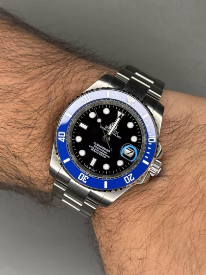 ساعت مچی رولکس سابمارینر اتوماتیک سیلور صفحه مشکی Rolex Submariner