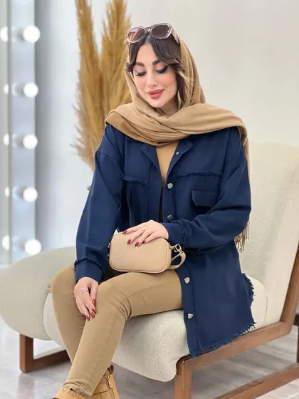 مانتو کتان ریش دار ترلان