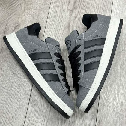 کفش و کتانی مردانه مدل ADIDAS_CAMPUS آدیداس کامپوس رنگ طوسی مشکی
