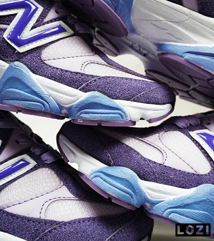 کفش کتانی زنانه بنفش آبی NEW BALANCE 9060