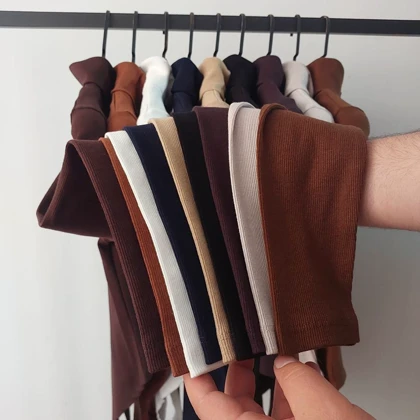 بادی یقه اسکی آستین بلند