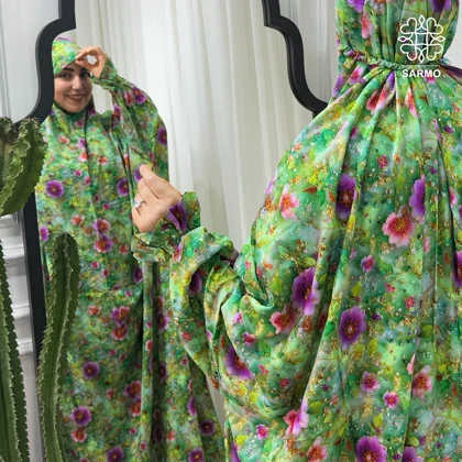 چادرنماز آستین‌دار باغ بهشت