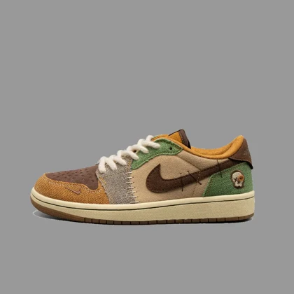 نایکی جردن 1 ساق کوتاه وودو Nike Jordan 1 Retro Low OG Voodoo