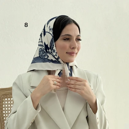 مینی اسکارف زنانه طرح زنجیری | آی بولک