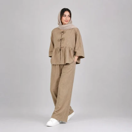شومیز زنانه عروسکی چین‌دار آویسا کد 214