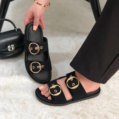 اسلیپر زنانه زارا (ZARA) مدل ترمه رنگ مشکی