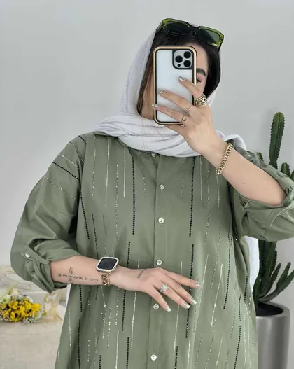 شومیز مزونی نگین دوزی(41)کد3471