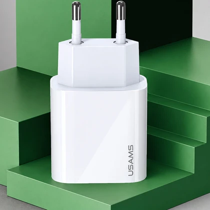 شارژر دیواری یوسامز USAMS مدل US-CC118 توان 20 وات تایپ سی