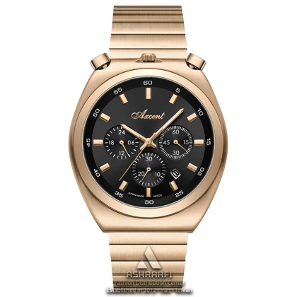 ساعت اکسنت صفحه مشکی Axcent AX180030RGK