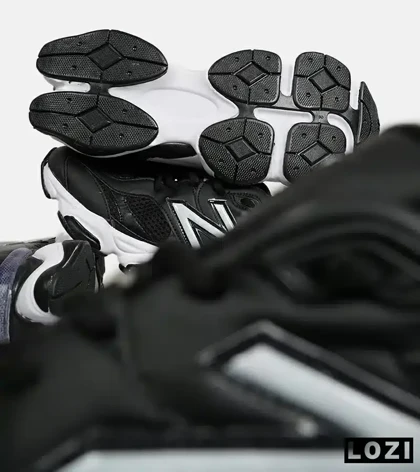 کفش کتانی مردانه و زنانه مشکی سفید NEW BALANCE 9060 مدل 7096