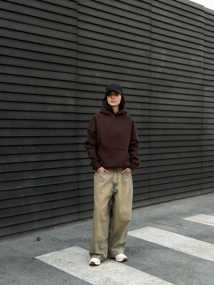 هودی اورجینال اس ان اس قهوه ای تیره/Original S&S Hoodie
