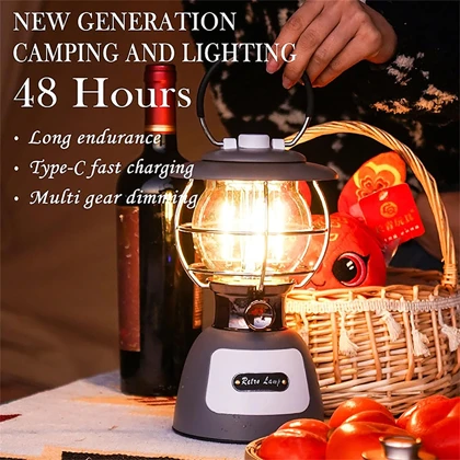 چراغ کمپینگ شارژی اسنوهاک Snow Hawk مدل SN-H8131 روشنایی 300 لومن
