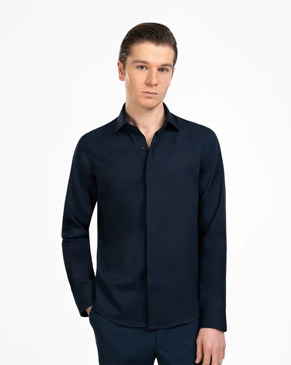 پیراهن مردانه ساده فلورا کد 1671