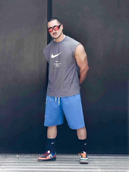 رکابی حلقه‌ای وست نایک طوسی Pedro Pascal