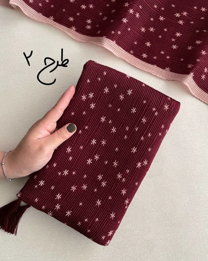 شال پلیسه چری وارداتی 4005
