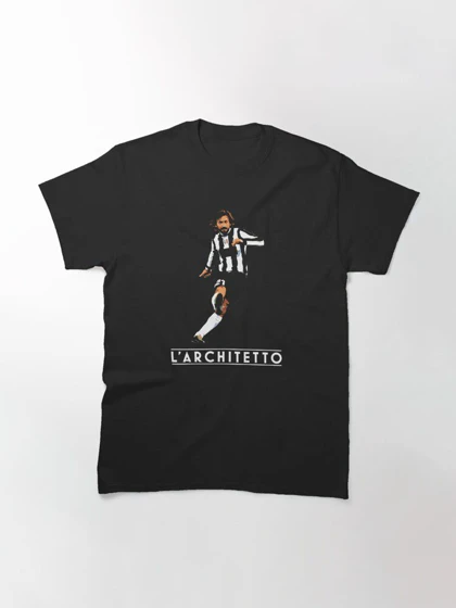 تیشرت ورزشی یونتوس | تیشرت Juventus F.C طرح Andrea Pirlo Illustration کد 148158