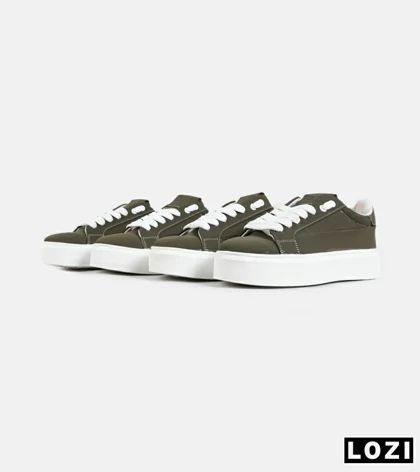 کفش اسنیکرزمردانه زیتونی PULL & BEAR مدل 7131