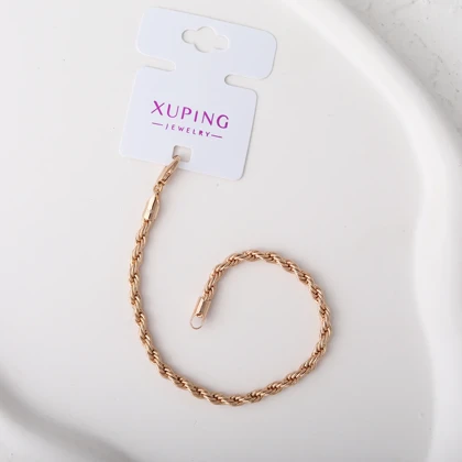 دستبند زنانه طرح طلا مدل طنابی ژوپینگ