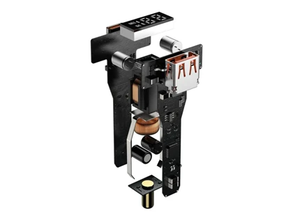 شارژر فندکی فست شارژ ماشین دو پورت 100 وات بیسوس CCZX-01