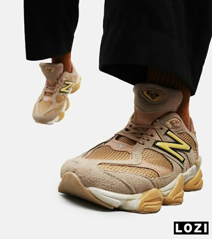 کفش کتانی مردانه کرم قهوه ای NEW BALANCE 9060