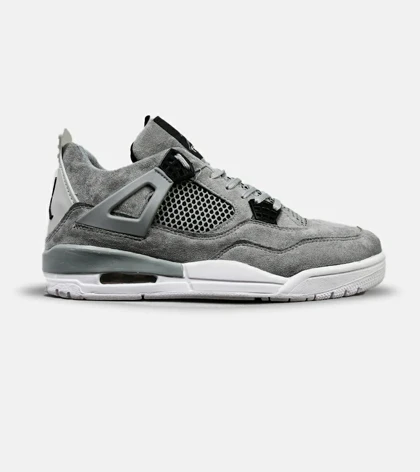 کتانی ساق‌دار مردانه طوسی Nike air jordan 4
