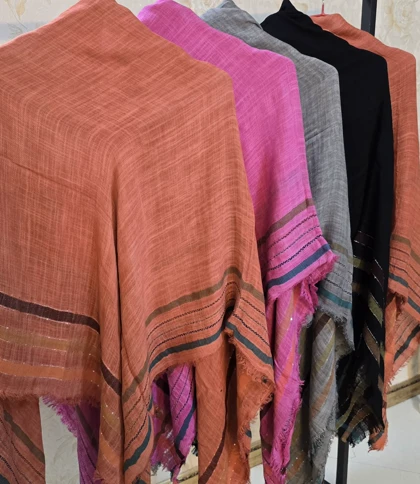 روسری نخی قواره بزرگ زنانه ودخترانه