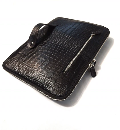 فولدر چرم طبیعی کروکو