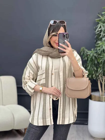 مانتو راه راه نیوشا