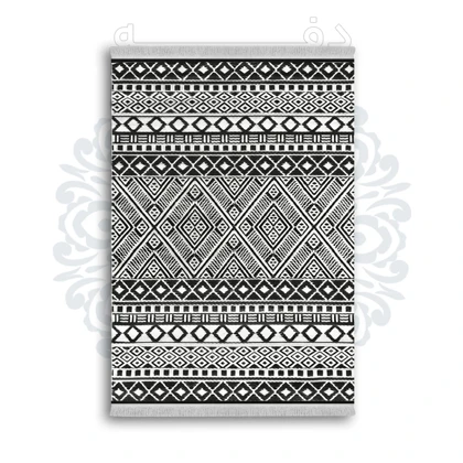*جدید* فرشینه از جنس پارچه شانل مخمل ترک طرح فانتزی برند دفه کد 216