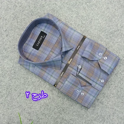 پیراهن چهارخونه مردانه قواره ازاد ( قواره کلاسیک ) _ استین بلند