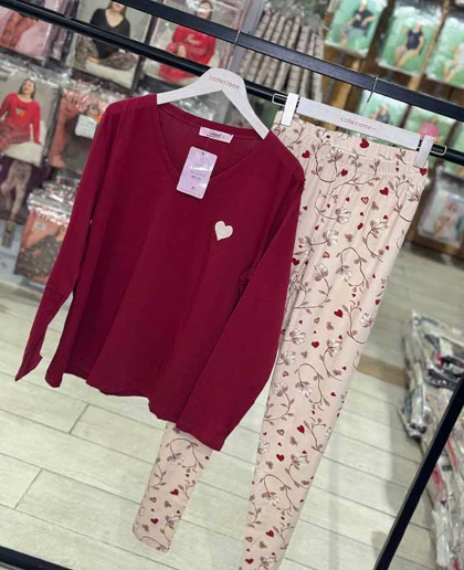 بلوز شلوار نرمال سکسن کد40250