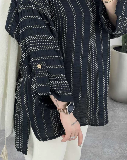 شومیز جلو بسته کوک دوزی شده(70)کد3510
