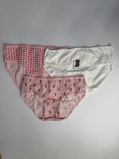 پک 3 تایی شورت زنانه نخ پنبه‌اینچی