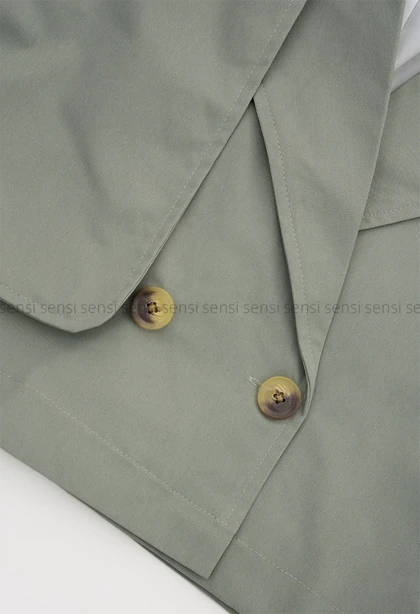 ترنچ کت کتان زارا آستر دار@کد1004696