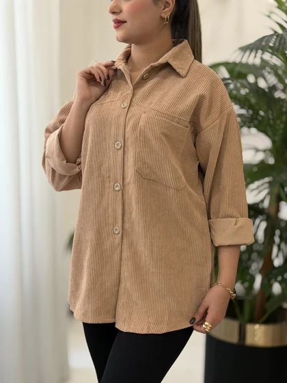 مانتو مخمل کبریتی کد2462