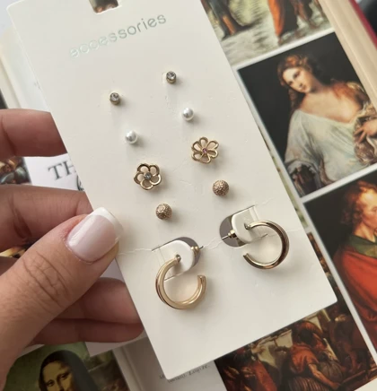 پک گوشواره اروپایی ( 5 جفتی )