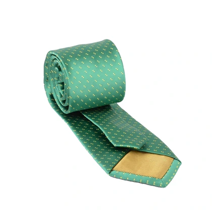 ست کراوات و پوشت خال‌خالی سبز 98104