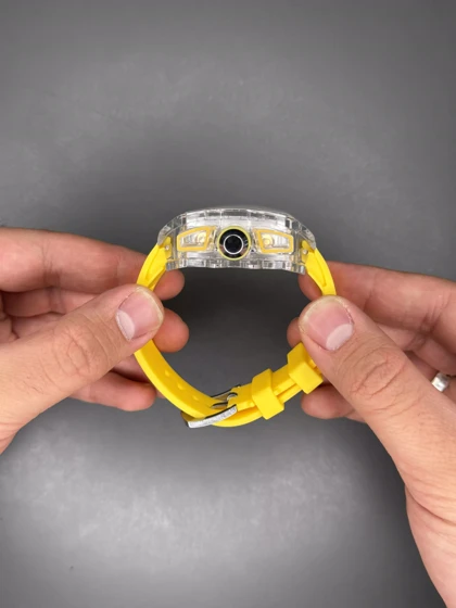 ساعت مچی ریچارد میل کورنوگراف قاب پلاستیکی زرد Richard Mille