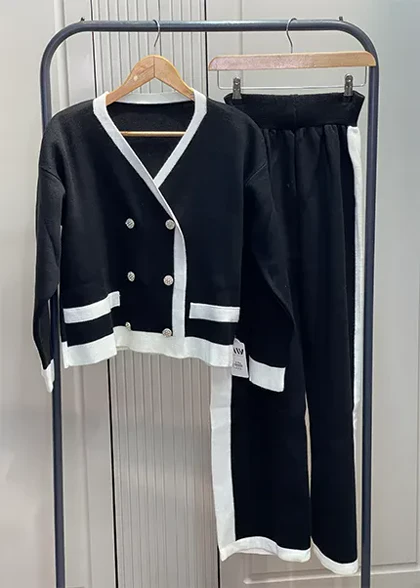 ژاکت شلوار خط‌دار