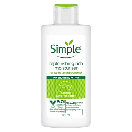 آبرسان سیمپل مدل ریچ Replenishing برای پوست خشک حجم 125 میلی لیتر