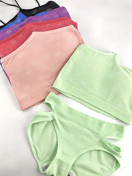 ست نیم‌تنه و شورت زنانه فانتزی کد 1910