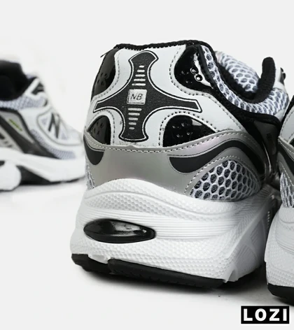 کفش کتانی مردانه و زنانه طوسی مشکی سفید NEW BALANCE 1064 V.2