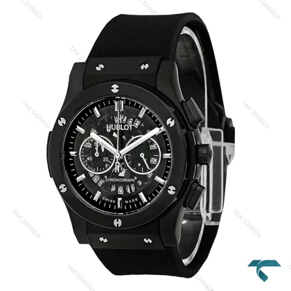 هابلوت مشکی مردانه سه موتوره صفحه اسکلتون Hublot-7978-G