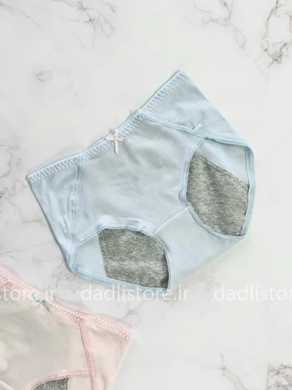 شورتکس قاعدگی نخی طرح فانتزی کبریتی پاپیون دار