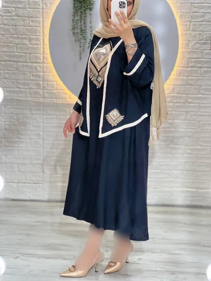 ست سارافون و کت با طرح گونی
