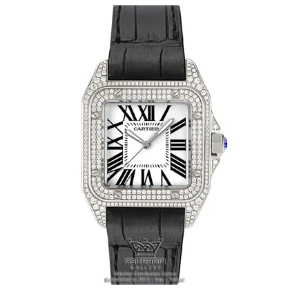 ساعت مچی کارتیه سانتوس دایموند Cartier Santos 100 diamond